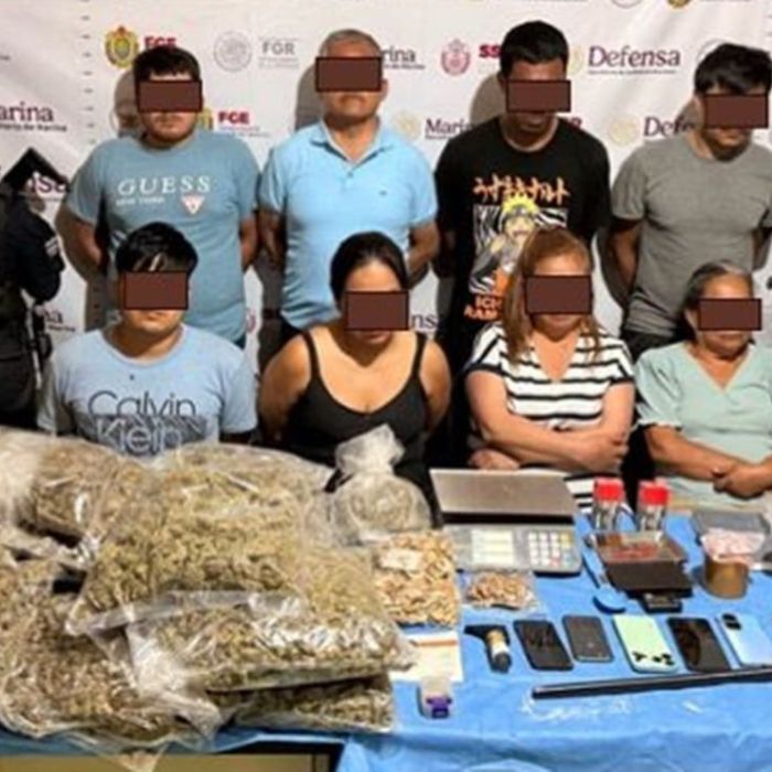 Detienen a ocho presuntos integrantes de una célula delictiva en Tihuatlán; entre los arrestados está el hermano de la delegada del Bienestar
