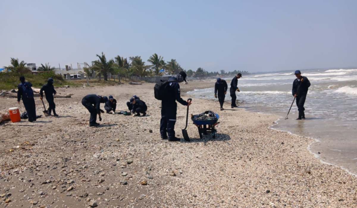 gobierno-reporta-889-4-toneladas-recolectadas-tras-derrame-en-el-golfo-de-mexico
