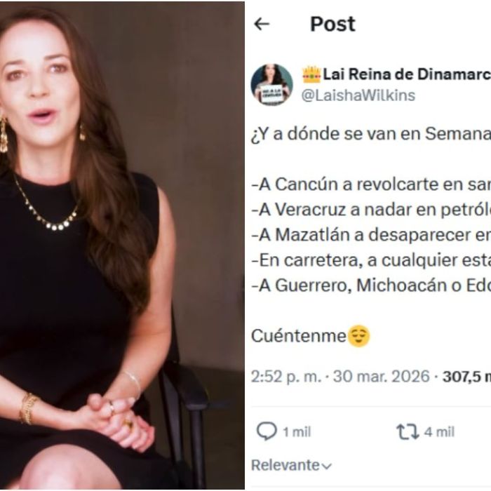 Laisha Wilkins genera polémica en X por comentario sobre riesgos en Semana Santa