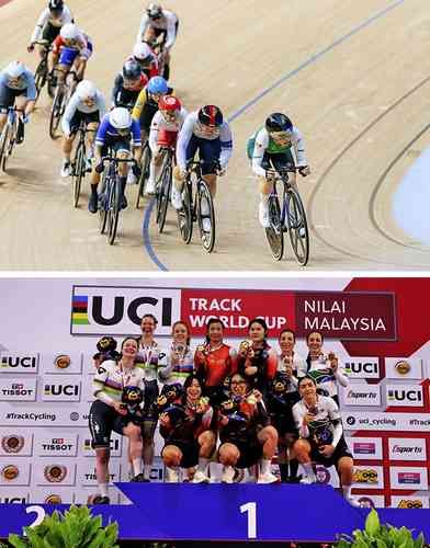 Yareli Acevedo gana la plata en la Copa del Mundo de ciclismo de pista en Nilai, Malasia