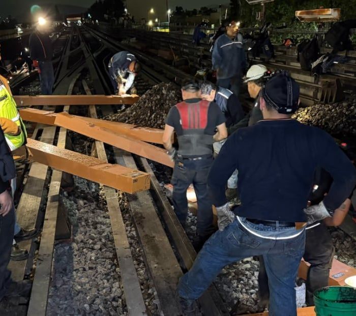Metro sustituye 197 durmientes en la Línea 4 sin afectar el servicio
